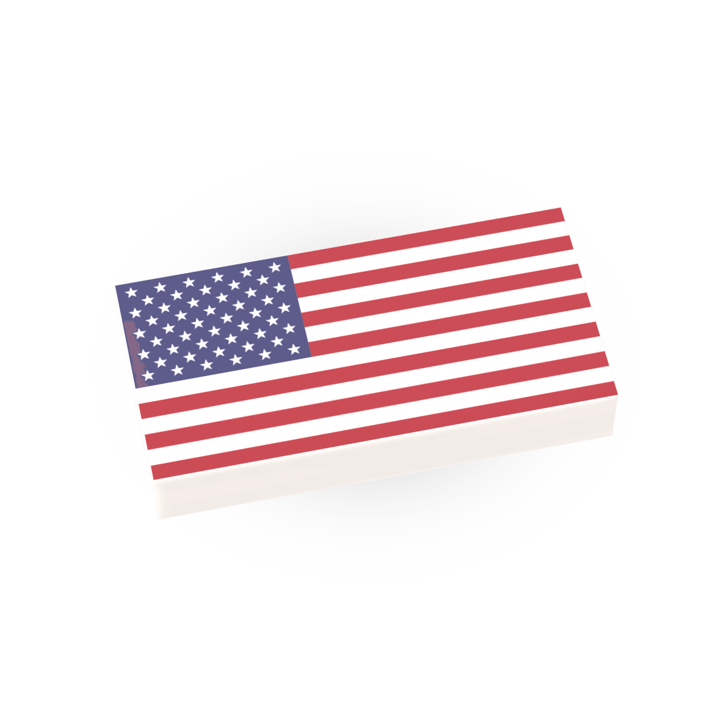 USA Flag- Small - Custom Printed 1x2 Tile - Made Using LEGO® Parts