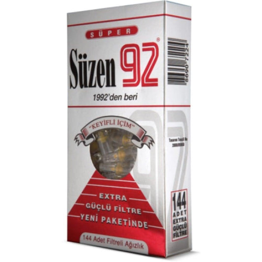 Super 92 Filter - 144 Mouthpieces | Tar-Free Smoking