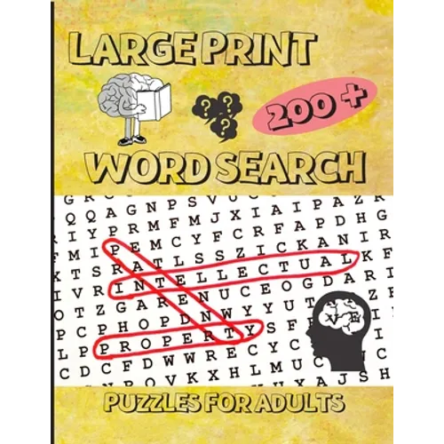 200+ Large Print Word Search Puzzles for Adults: Word Search Book for Adults Large Print with 200 Puzzles with Solutions - 8.5x11 inches / 256 pages - Paperback