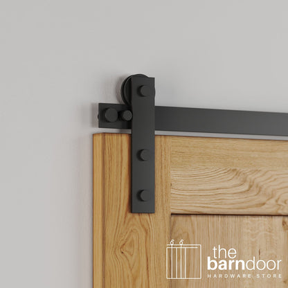 Soft Corner Strap Stainless Steel Barn Door Hardware Kit