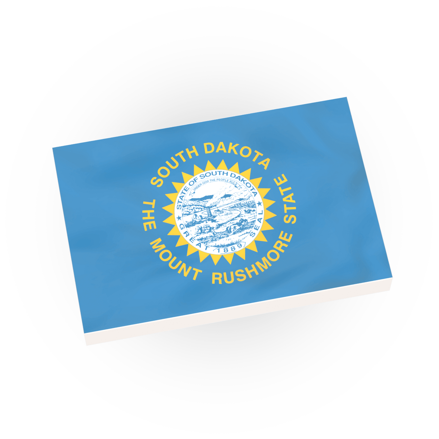South Dakota State Flag - Custom Printed - Made Using LEGO® Parts