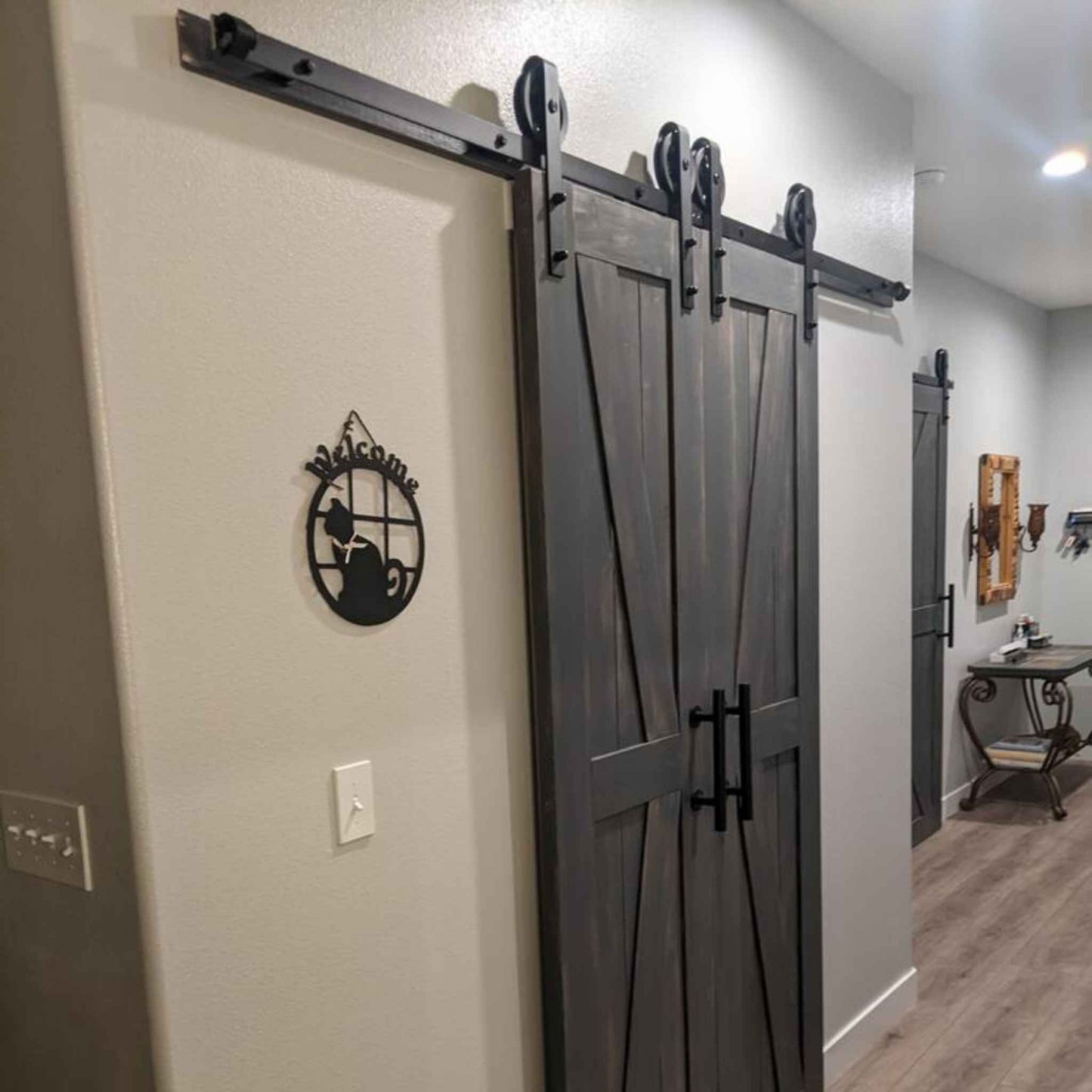 Classic Double Barn Door Kit | Black Hardware