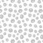 Spooky Spectacle - Pumpkin Toss White on White Cotton 44"/45" Fabric Per Yard
