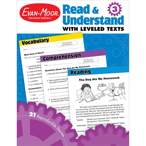 Read and Understand with Leveled Texts, Grade 3 Teacher Resource - Paperback