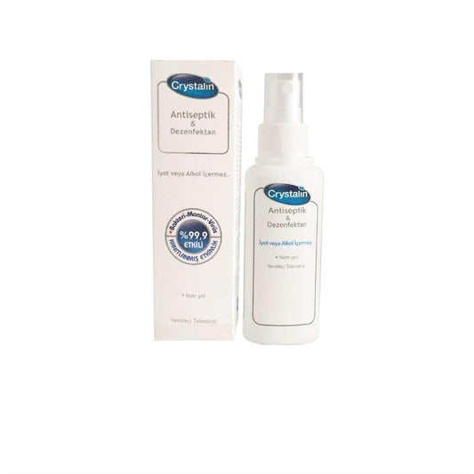 Crystalin Antiseptic & Disinfectant Solution 100ml - Gentle, Alcohol-Free Wound Care for Sensitive Skin