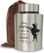 Stainless Steel Pet Memorial Urn for Cats & Small Dogs with Secure Lid Keepsake