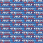 Star Spangled Summer July Fourth Words 43"/44" Fabric Per Yard