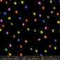 Starry New Vivid Rainbow 43"/44" Fabric Per Yard