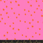 Starry Vivid Pink Cotton 43"/44" Fabric Per Yard