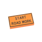 "Start Road Work" Construction Sign - Custom Printed - Made Using LEGO® Parts