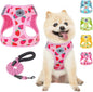 Step-In Dog Harness & Leash Set in Various Patterns – Reflective No Pull (XS- XL)