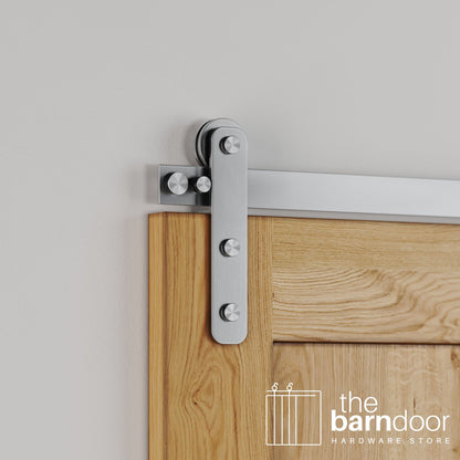Straight Strap Stainless Steel Barn Door Hardware Kit