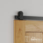 Straight Top Mount Stainless Steel Barn Door Hardware Kit