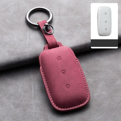 Suede Leather Key Holder for GeelyEX5/Geely Starray EM-i