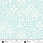 Sun Print Whisper Teal Stencil 44"/45" Fabric Per Yard
