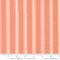 Sunbonnet Coral Stripes Cotton 44"/45" Fabric Per Yard