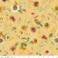Sunflower Whispers Prairie Yellow Cotton Wideback Fabric per yard