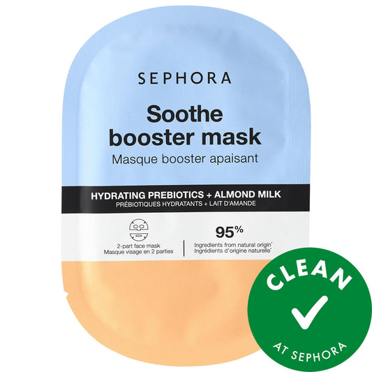 Sephora Collection Booster Face Mask Soothe + Hydrating Face Mask with Prebiotics and Almond Milk