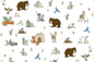 Sweet Melody Designs Woodland Pals Digital Cuddle�� Snow 58/60" Fabric Per Yard