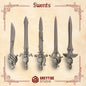 3d Printed Crimson Lords Swords x10 by Greytide Studio