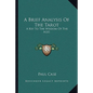 A Brief Analysis Of The Tarot: A Key To The Wisdom Of The Ages - Paperback