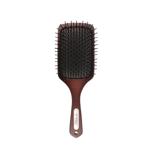 Trina Professional Wooden Hair Brush 0017 - Eco-Friendly, Gentle Detangling & Styling Tool