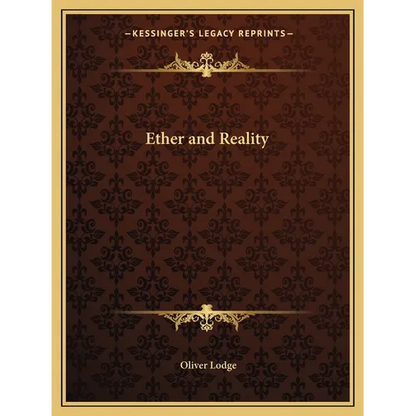 Ether and Reality - Paperback