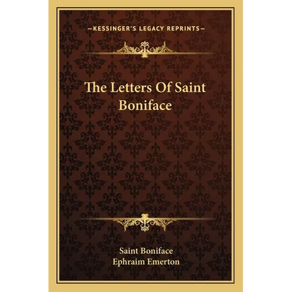The Letters Of Saint Boniface - Paperback