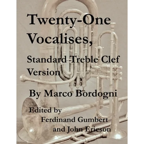 Twenty-One Vocalises, Standard Treble Clef Version - Paperback