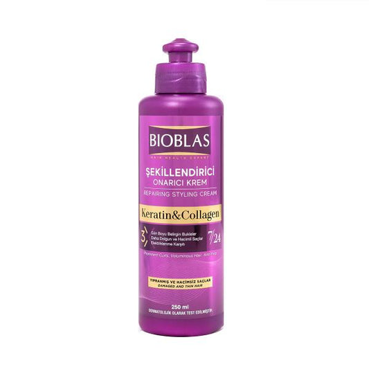 Bioblas Repair & Styling Hair Cream: Restore, Strengthen, and Shine Ð Leave-In Treatment for Damaged Hair & Breakage Prevention