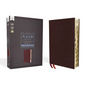 Nasb, Thinline Bible, Large Print, Bonded Leather, Burgundy, Red Letter Edition, 1995 Text, Thumb Indexed, Comfort Print - Bonded Leather