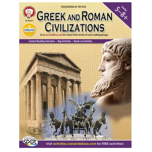 Greek and Roman Civilizations, Grades 5 - 8 - Paperback