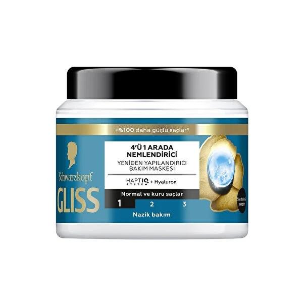Gliss Aqua Revive Hydrating Hair Care Mask with Hyaluron & Seaweed Extract - 48 Hour Hydration, Nourishing & Shiny Hair