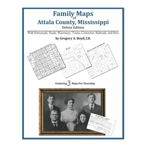 Family Maps of Attala County, Mississippi - Paperback