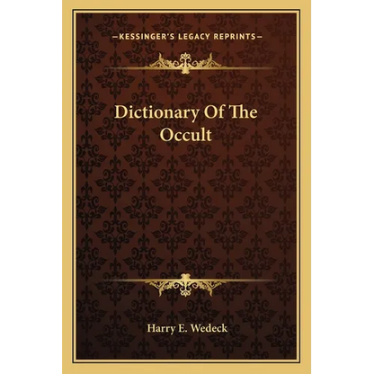 Dictionary Of The Occult - Paperback