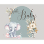 Hello Baby, Baby Shower hardback Guest Book (landscape) - Hardcover