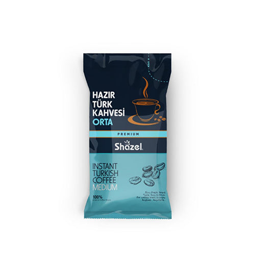 Shazel Turkish Coffee - Office Coffee Set, 10 Packets of 12g Arabica Coffee Mix