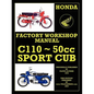 Honda C110 Workshop Manual 1960 Onwards O.H.V. - Paperback