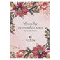 NLT Holy Bible Everyday Devotional Bible for Women New Living Translation, Floral - Hardcover