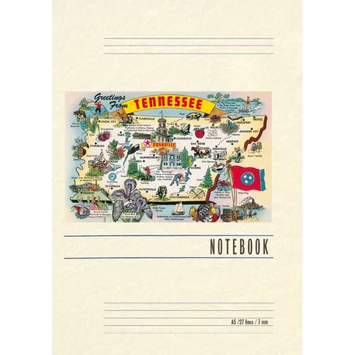 Vintage Lined Notebook Greetings from Tennessee - Paperback