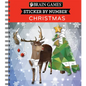 Brain Games - Sticker by Number: Christmas (28 Images to Sticker - Reindeer Cover): Volume 1 - Spiral