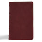 CSB Personal Size Bible, Holman Handcrafted Collection, Marbled Burgundy Premium Calfskin - Leather