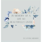Celebration of life, funeral book, Condolence book to sign (Hardback cover) - Hardcover