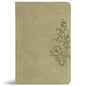 CSB Large Print Thinline Bible, Digital Study Edition, Sage Suedesoft Leathertouch - Imitation Leather