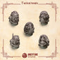 3d Printed Crimson Lords Tactical Heads #5 x10 by Greytide Studio