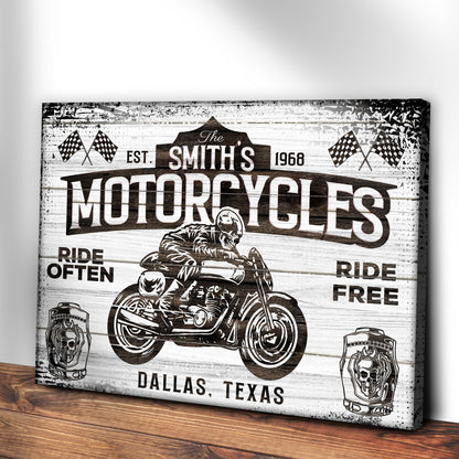 Motorcycle Ride Often Ride Free Sign