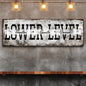 Lower Level Theater Sports Games Basement Bar Sign