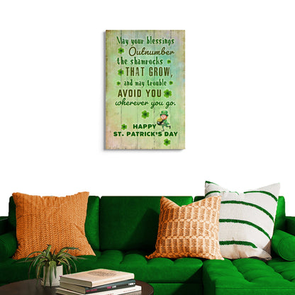 St. Patrick's Day Blessings Sign