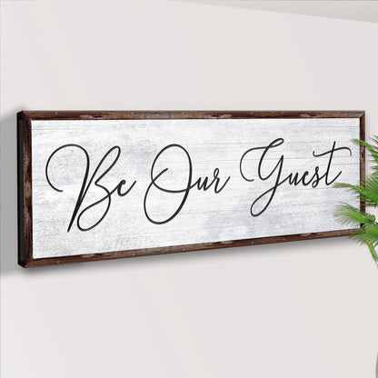 Be Our Guest Sign IV