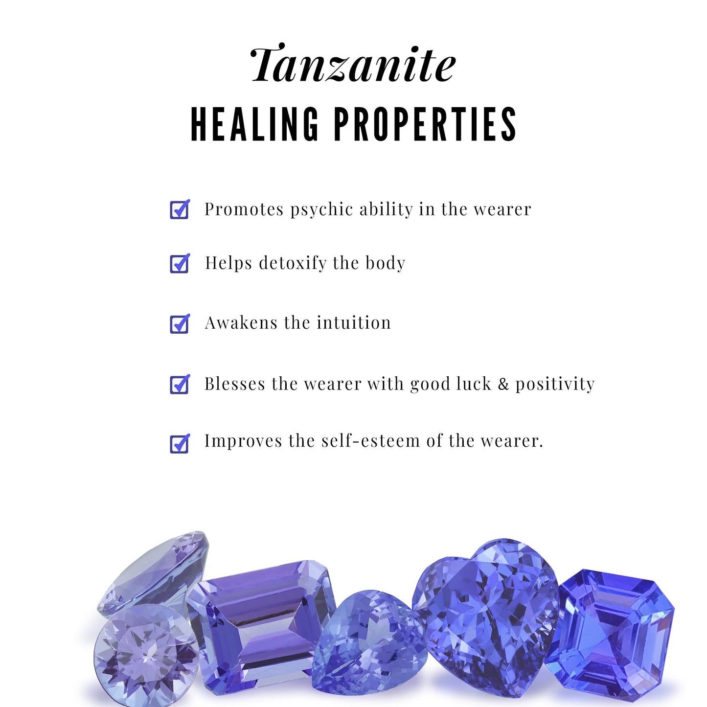 Real Tanzanite and Diamond Open Circle Pendant